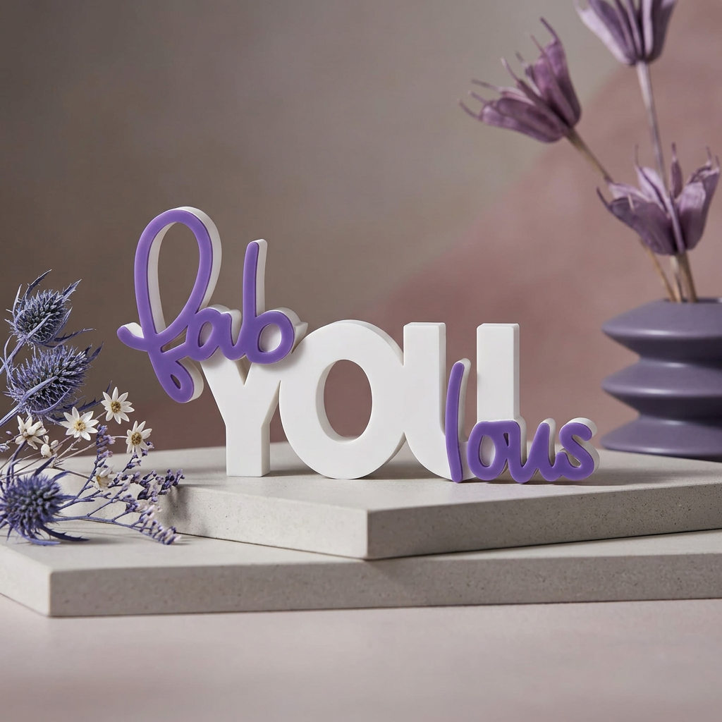Fab You Lous – Moderner Deko-Schriftzug mit motivierender Botschaft