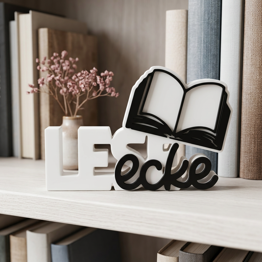 LESEecke – Dekorativer Schriftzug für deine gemütliche Lese-Ecke
