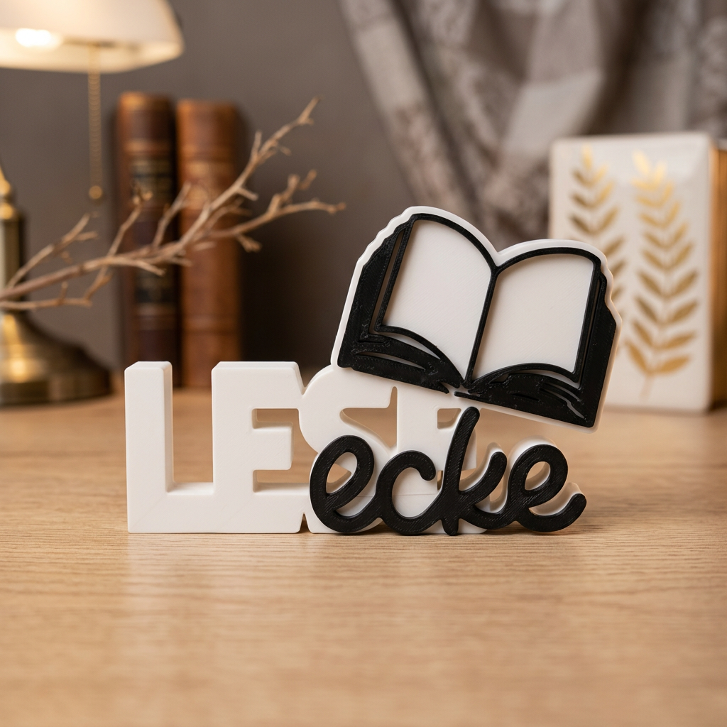 LESEecke – Dekorativer Schriftzug für deine gemütliche Lese-Ecke