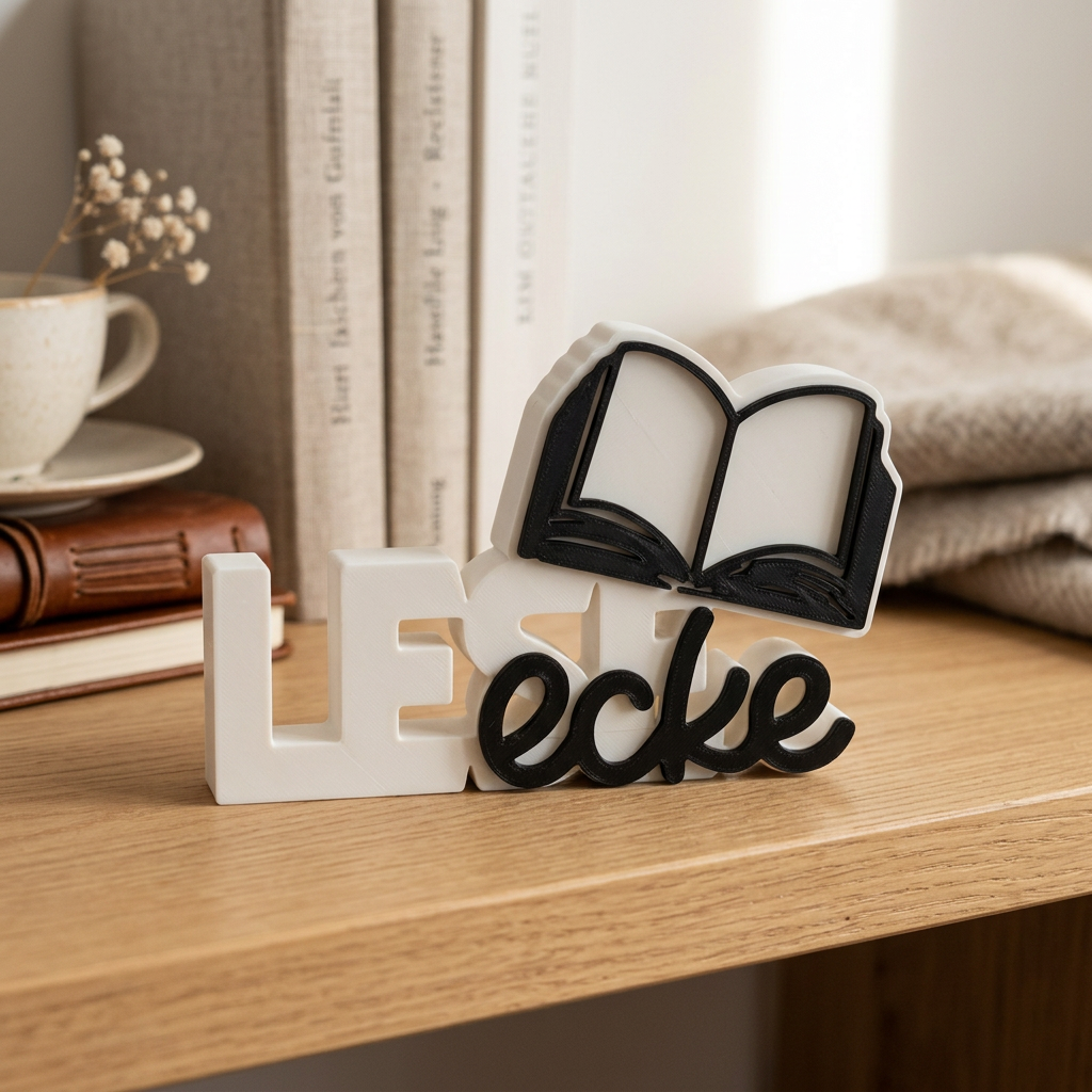 LESEecke – Dekorativer Schriftzug für deine gemütliche Lese-Ecke