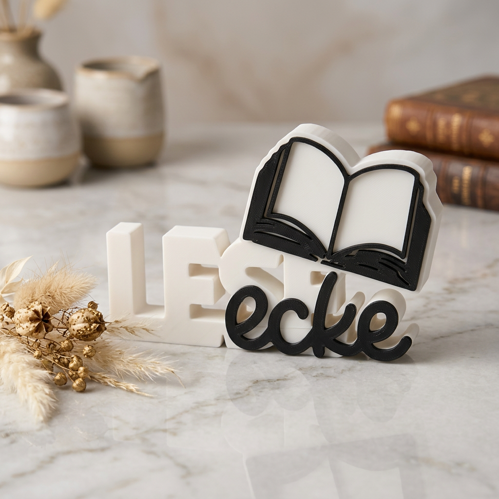 LESEecke – Dekorativer Schriftzug für deine gemütliche Lese-Ecke