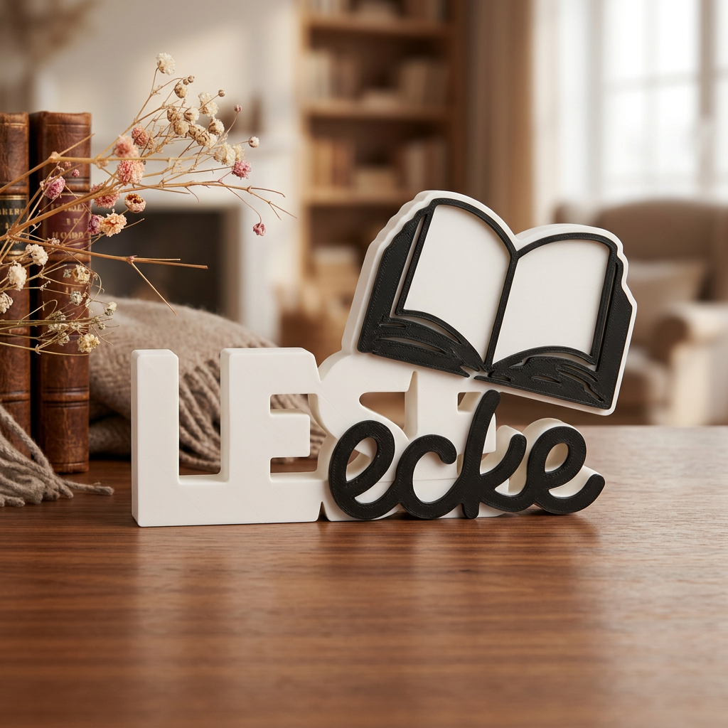 LESEecke – Dekorativer Schriftzug für deine gemütliche Lese-Ecke