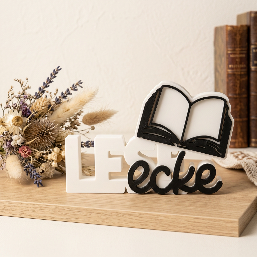 LESEecke – Dekorativer Schriftzug für deine gemütliche Lese-Ecke