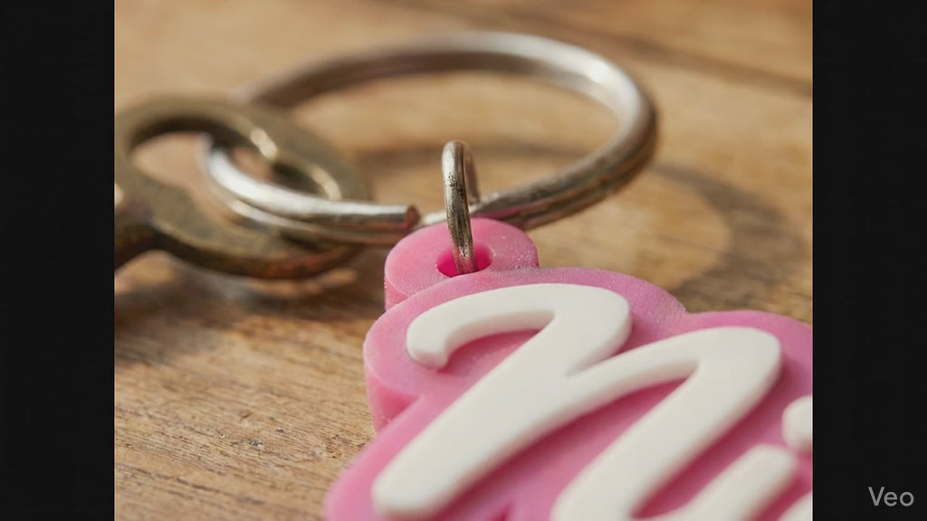 Personalisierter 3D-Namens-Schlüsselanhänger - Verschiedene Farben